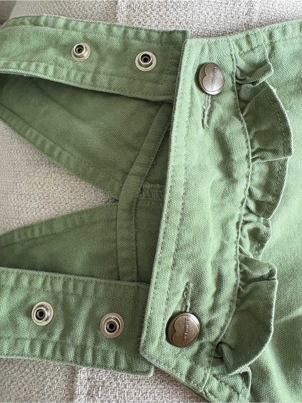 Carhartt Green Girls' Short Overalls - Picture 5 of 5